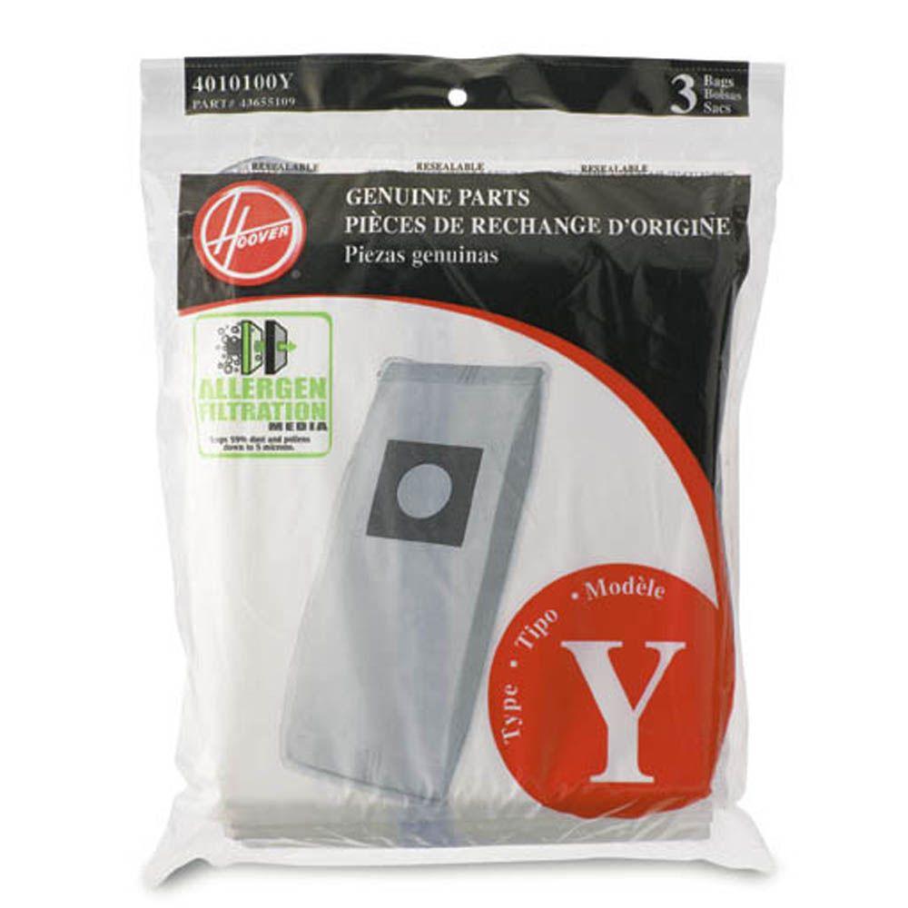 DG Home Micro Filtration Vacuum Bags Hoover Type Y/Z 20 Total Bags 10 Packs 