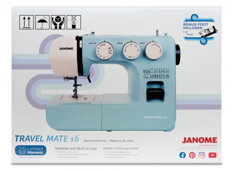 Janome Travel Mate 16, Janome Sewing, Portable Sewing Machine