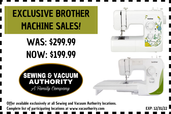 Exclusive Brother Machine Sales at Sewing and Vacuum Authority