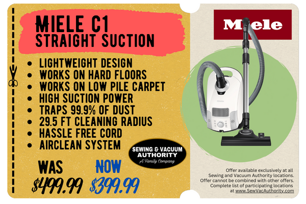 Special Coupon for the Miele C1 Straight Suction Vacuum Cleaner